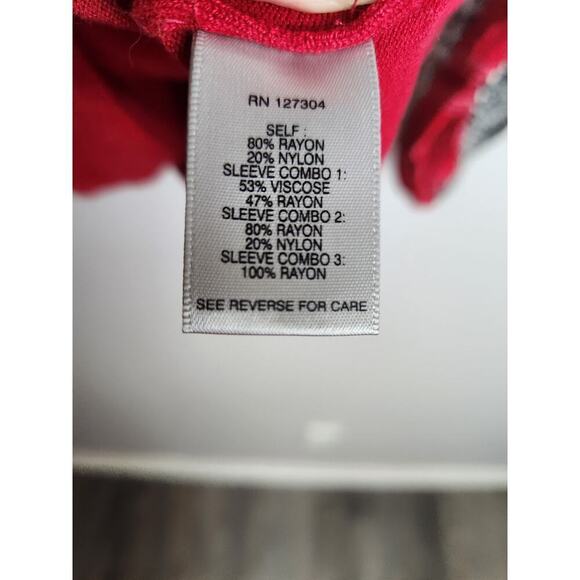 John Mark sweater womens L contrasting balloon sleeves art to wear Careerwear - Picture 6 of 9